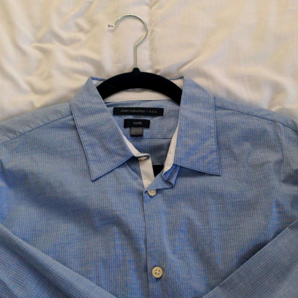 John Varvatos Med Lux Button Down